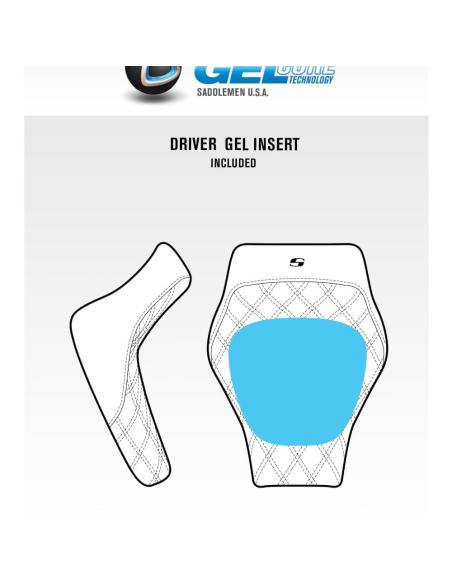 Siège Solo Saddlemen Renegade™ LS Sportster 2004-2022 Forty-Eight et Réservoir 3.3G