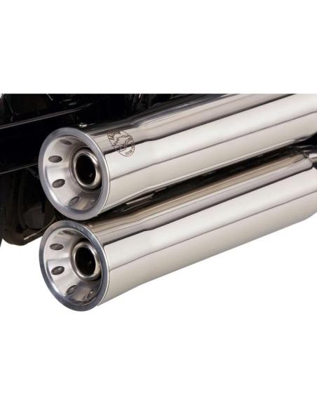Falcon Double Groove Exhaust polished XL 2006–2013 — Iguana Custom