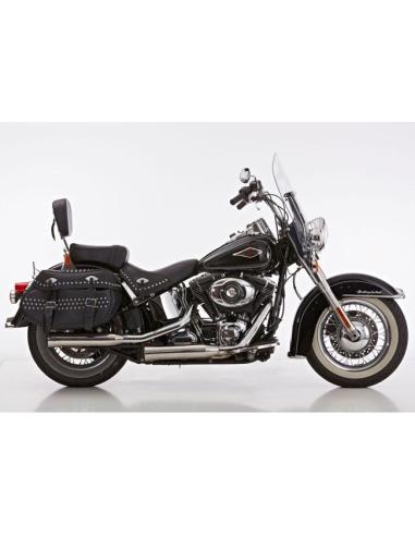Escapes Falcon Double Groove pulido FLHC/FLHCS 2021–2024 — Iguana Custom