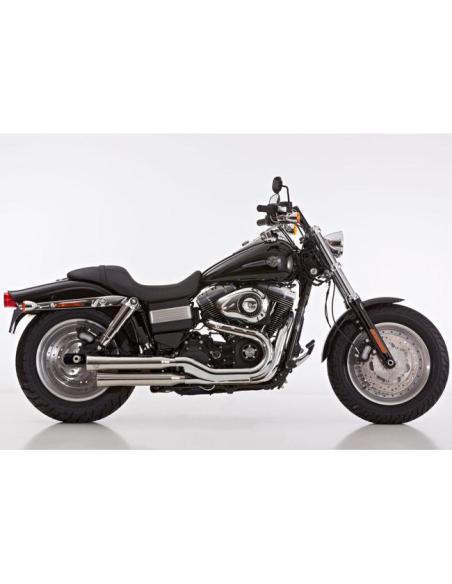 Échappements Falcon Double Groove poli Dyna FXDF/FXDWG 2008–2016 — Iguana Custom