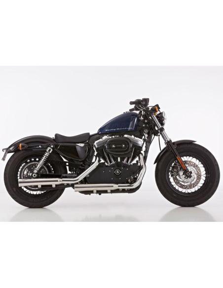 Falcon Double Groove Exhaust polished XL 2014–2016 — Iguana Custom