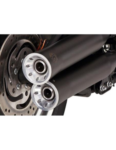 Falcon Double Groove Black Exhaust XL 2006–2013 — Iguana Custom