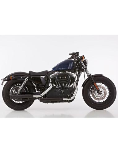 Escapes Falcon Double Groove preto XL 2014–2016 — Iguana Custom