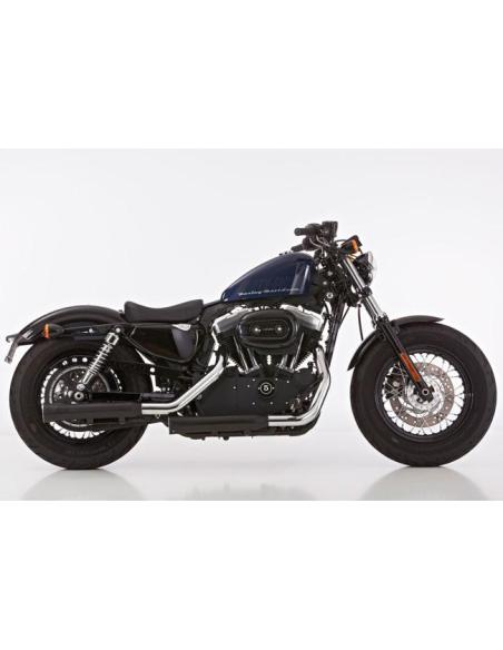 Escapes Falcon Double Groove negro XL 2014–2016 — Iguana Custom