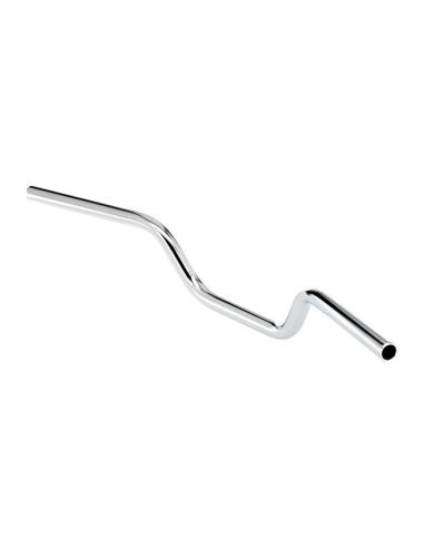 Guidon Biltwell Tracker High 1” Lisse Chromé | Custom sans limites