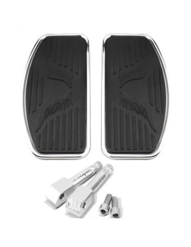 Plataformas Universais Dianteiras com Borracha Alas | Motos Custom e Bagger