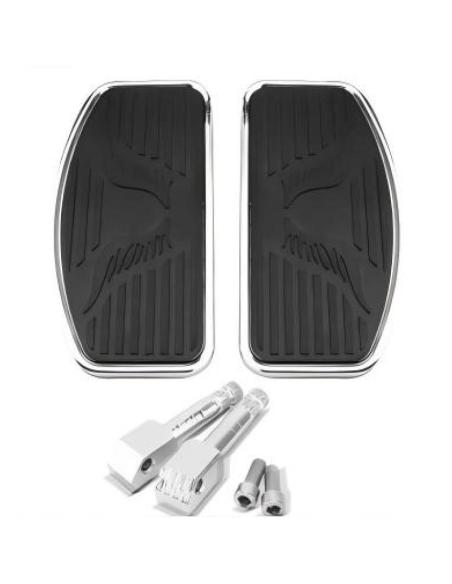 Plataformas Universais Dianteiras com Borracha Alas | Motos Custom e Bagger
