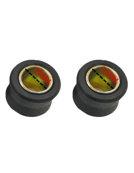 Sinemblocos de Borracha 12mm com Bucha Metálica - Par Universal | Iguana Custom