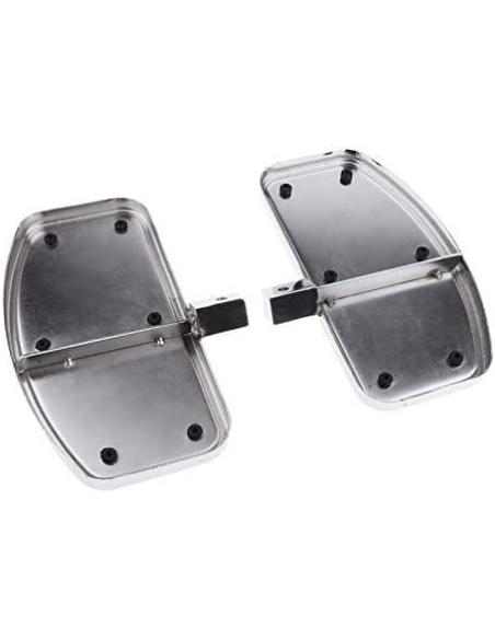 Chrome Universal Platforms with Rubber for Custom Motorcycles | Iguana Custom