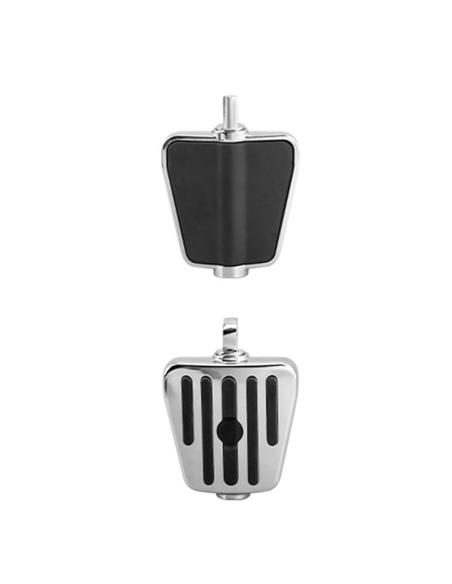 Mini Repose-pieds Chromés pour Harley-Davidson | Passager et Pilote | Iguana Custom