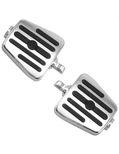 Mini Repose-pieds Chromés pour Harley-Davidson | Passager et Pilote | Iguana Custom