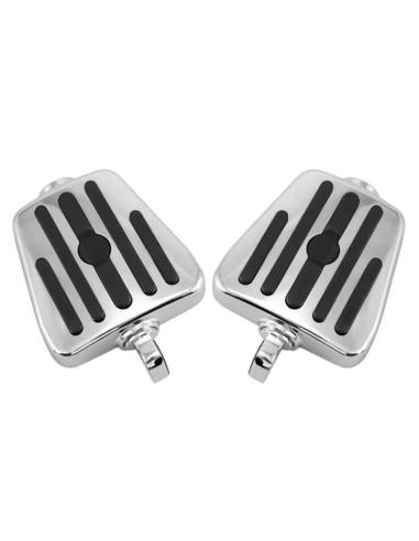 Mini Repose-pieds Chromés pour Harley-Davidson | Passager et Pilote | Iguana Custom
