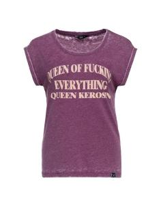 Canotta Queen Kerosin Queen of Everything Plum | Stile Vintage