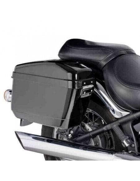 Buy Vramack "Mini Deluxe" Gloss Black Hard Saddlebags at a Discount Price
