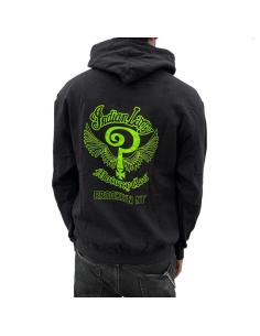 Felpa con Cappuccio Indian Larry Slime Logo | 100% Cotone Made in USA