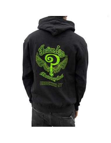 Sudadera Indian Larry Slime Logo con Capucha | 100% Algodón Made in USA