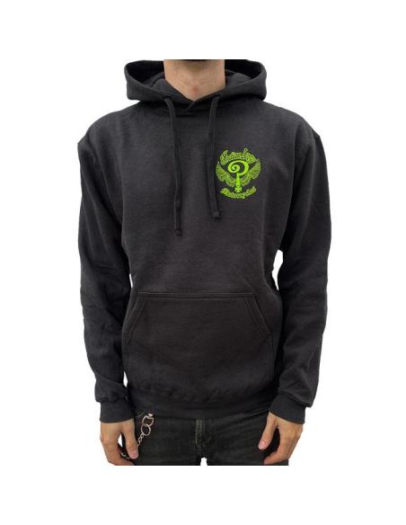 Felpa con Cappuccio Indian Larry Slime Logo | 100% Cotone Made in USA