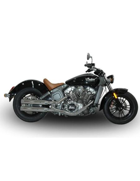 Échappements V Performance 80mm Chromé pour Indian Scout 15-20 | Iguana Custom