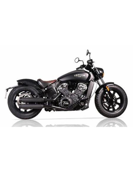 Échappement V Performance 80mm Noir Indian Scout 15–20 | Homologué E3/E4