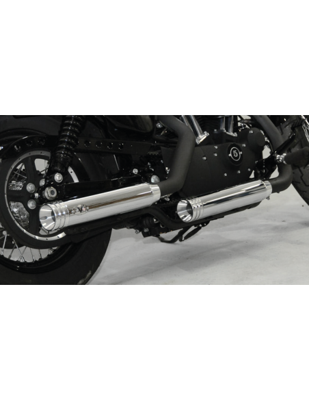 Escape V Performance Double Ring Cromado XL Sportster 04–13 | Homologado Euro 3