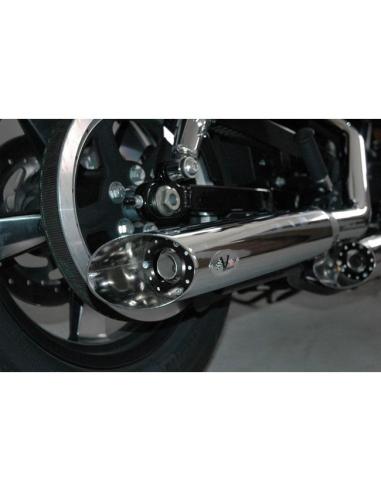 Échappement V Performance Slash Cut Chromé XL Sportster 04–13 | Homologué Euro 3