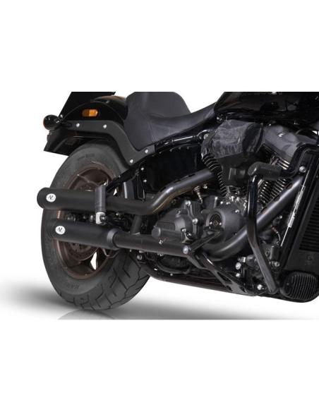 Escape V Performance Double Ring Black Softail 22–24 | Euro 5 Approved