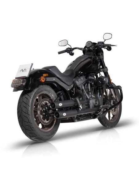 Escape V Performance Double Ring Black Softail 22–24 | Euro 5 Approved