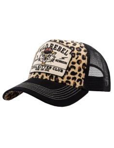 Cappellino Queen Kerosin Royal Kitten Club Leopard — Trucker Snapback
