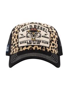 Cappellino Queen Kerosin Royal Kitten Club Leopard — Trucker Snapback 2
