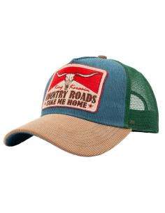 Cappellino King Kerosin Country Roads Smoke Blue — Trucker Snapback