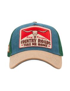 Cappellino King Kerosin Country Roads Smoke Blue — Trucker Snapback 2