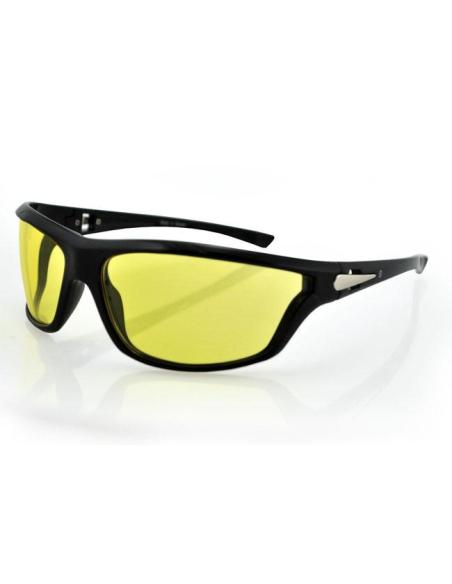 Gafas ZANheadgear Florida Lente Amarilla — Negro Brillo