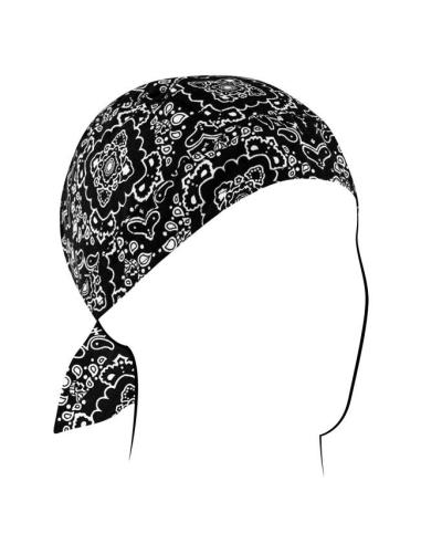 Flydanna Cotton Bandana Black Paisley