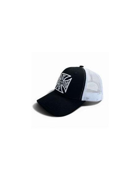 Casquette WCC OG Cross Noir/Blanc | West Coast Choppers Officiel
