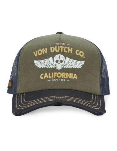 Cappellino Von Dutch Crew 21 Khaki | Stile Vintage Biker