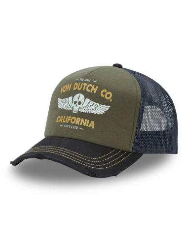 Cappellino Von Dutch Crew 21 Khaki | Stile Vintage Biker