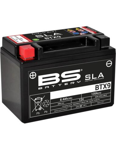 BS BTX9 SLA 12V 8Ah 135CCA AGM Battery | Sealed and Maintenance-Free
