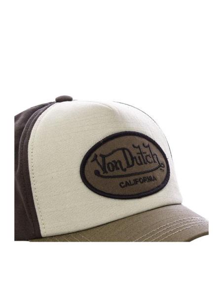 Boné Von Dutch Permanent Tricolor Castanho | Estilo Vintage Biker