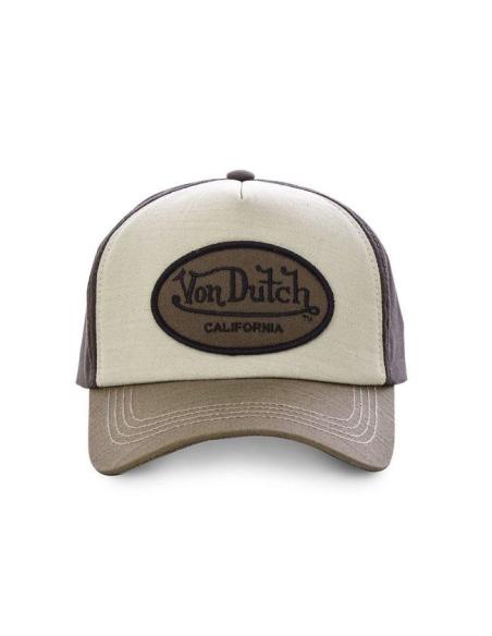 Boné Von Dutch Permanent Tricolor Castanho | Estilo Vintage Biker