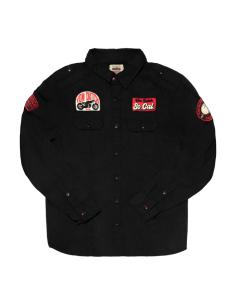 GIACCA VON DUTCH PICK NERA STILE VINTAGE BIKER