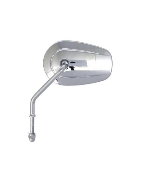 Riptide Tapered OEM Harley Chrome Mirrors | Short Stem