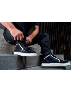 Botas LS2 Doron Pretas linha branca | Cano Baixo, Urbanas, Homologadas EN 13634 2