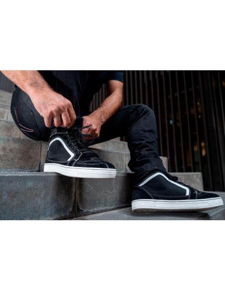 Boots LS2 Doron Black white line | Low Shaft, Urban, Approved EN 13634