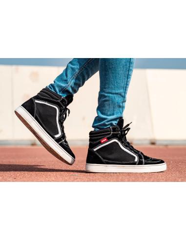 Botas LS2 Doron Negras linea blanca | Caña Baja, Urbanas, Homologadas EN 13634