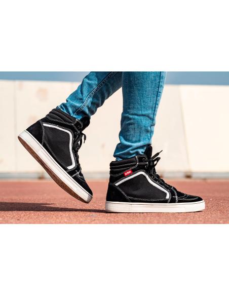 Botas LS2 Doron Negras linea blanca | Caña Baja, Urbanas, Homologadas EN 13634