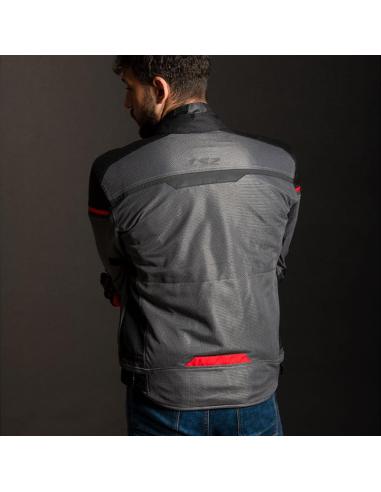 Blouson d'Été LS2 Riva Gris/Noir | Ventilé et Imperméable CE Classe A