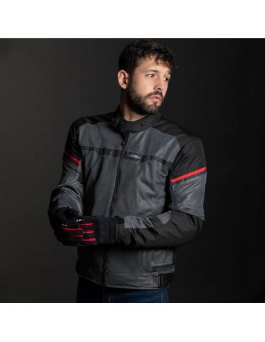 Summer Jacket LS2 Riva Gray/Black | Ventilated and Waterproof CE Class A