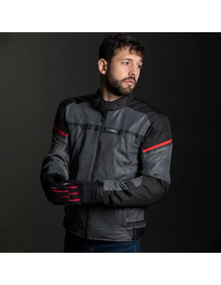 Blouson d'Été LS2 Riva Gris/Noir | Ventilé et Imperméable CE Classe A