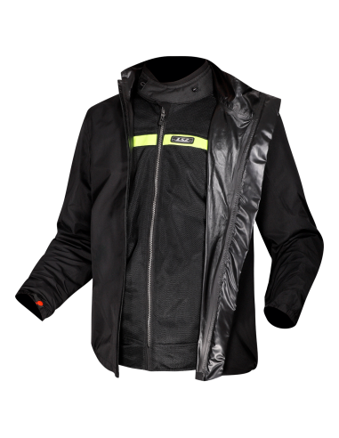Summer Jacket LS2 Riva Gray/Black | Ventilated and Waterproof CE Class A
