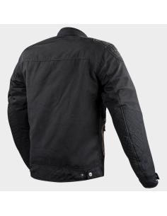 Chaqueta LS2 Bullet man negra Vintage Impermeable con Protecciones | Iguana Custom 2
